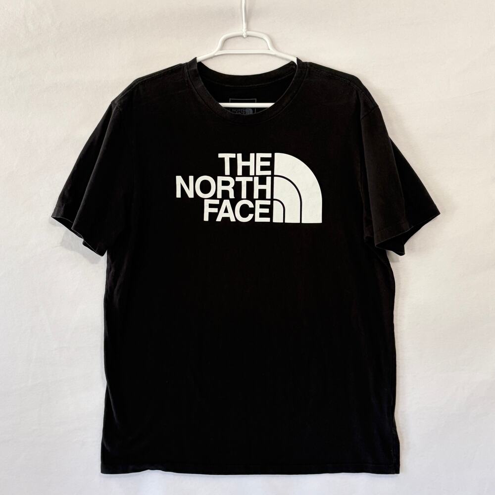 The North Face Tee Shirt Men’s Large Black Short Sleeve Crewneck Big Logo